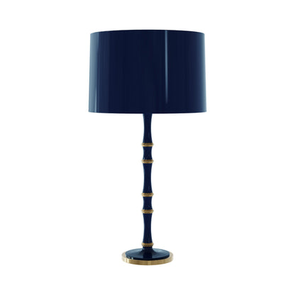 Kane Table Lamp in Midnight Blue/Modern Brass/Midnight Blue.