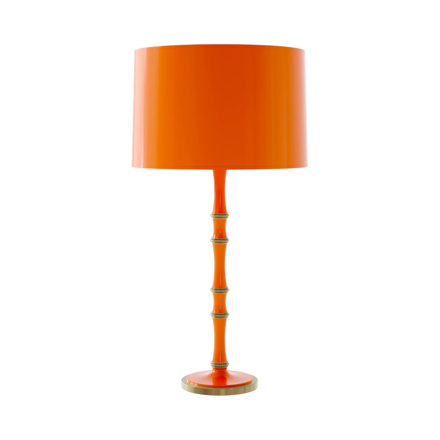 Kane Table Lamp in Pumpkin/Modern Brass/Pumpkin.