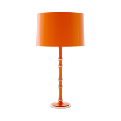 Kane Table Lamp in Pumpkin/Polished Nickel/Pumpkin.