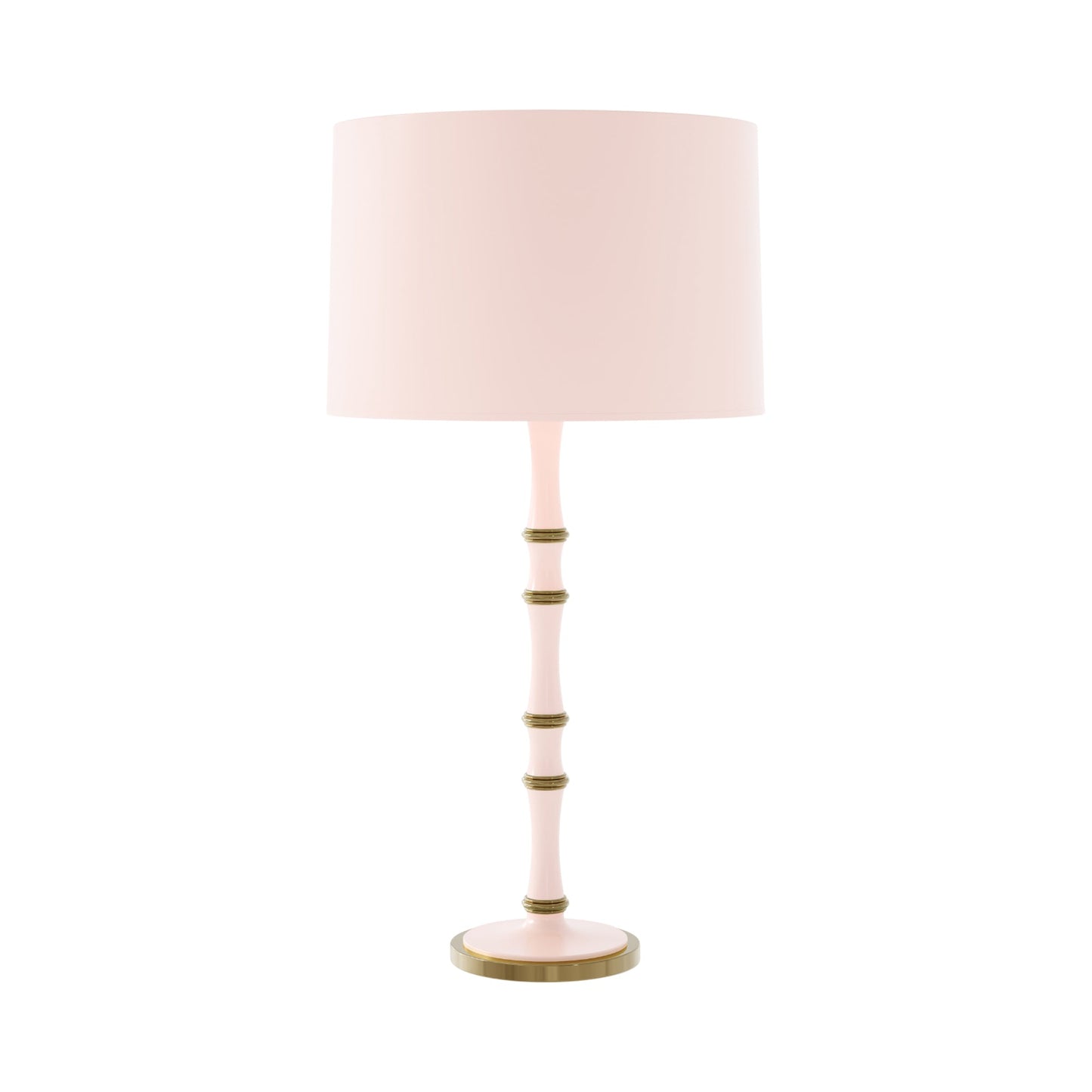 Kane Table Lamp in Rose Water/Modern Brass/Rose Water.