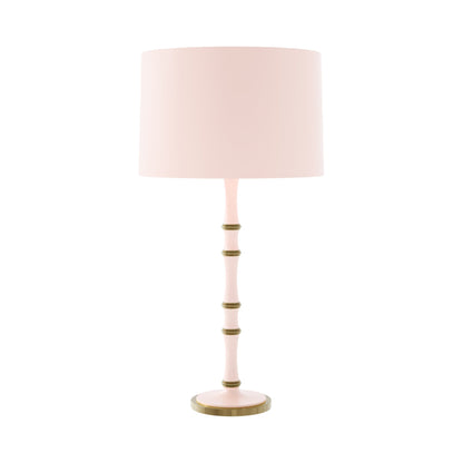 Kane Table Lamp in Rose Water/Modern Brass/Rose Water.