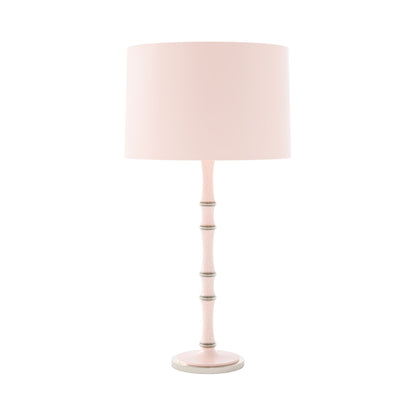 Kane Table Lamp in Rose Water/Polished Nickel/Rose Water.