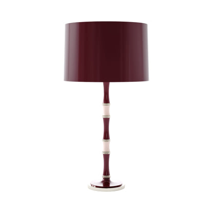 Kane Table Lamp in Sugar Plum and Rose Water/Polished Nickel/Sugar Plum.