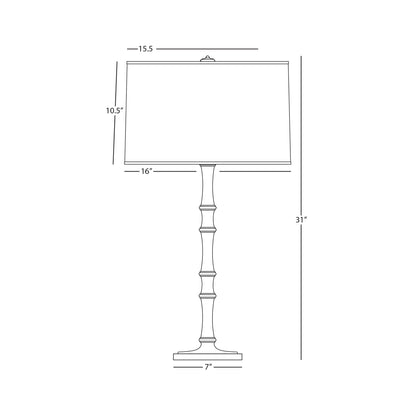 Kane Table Lamp - line drawing.