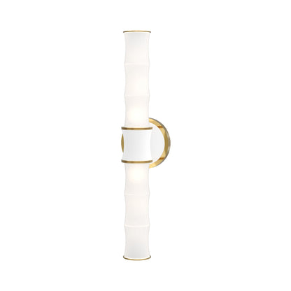Kane Vertical Wall Light in Daisy/Modern Brass.