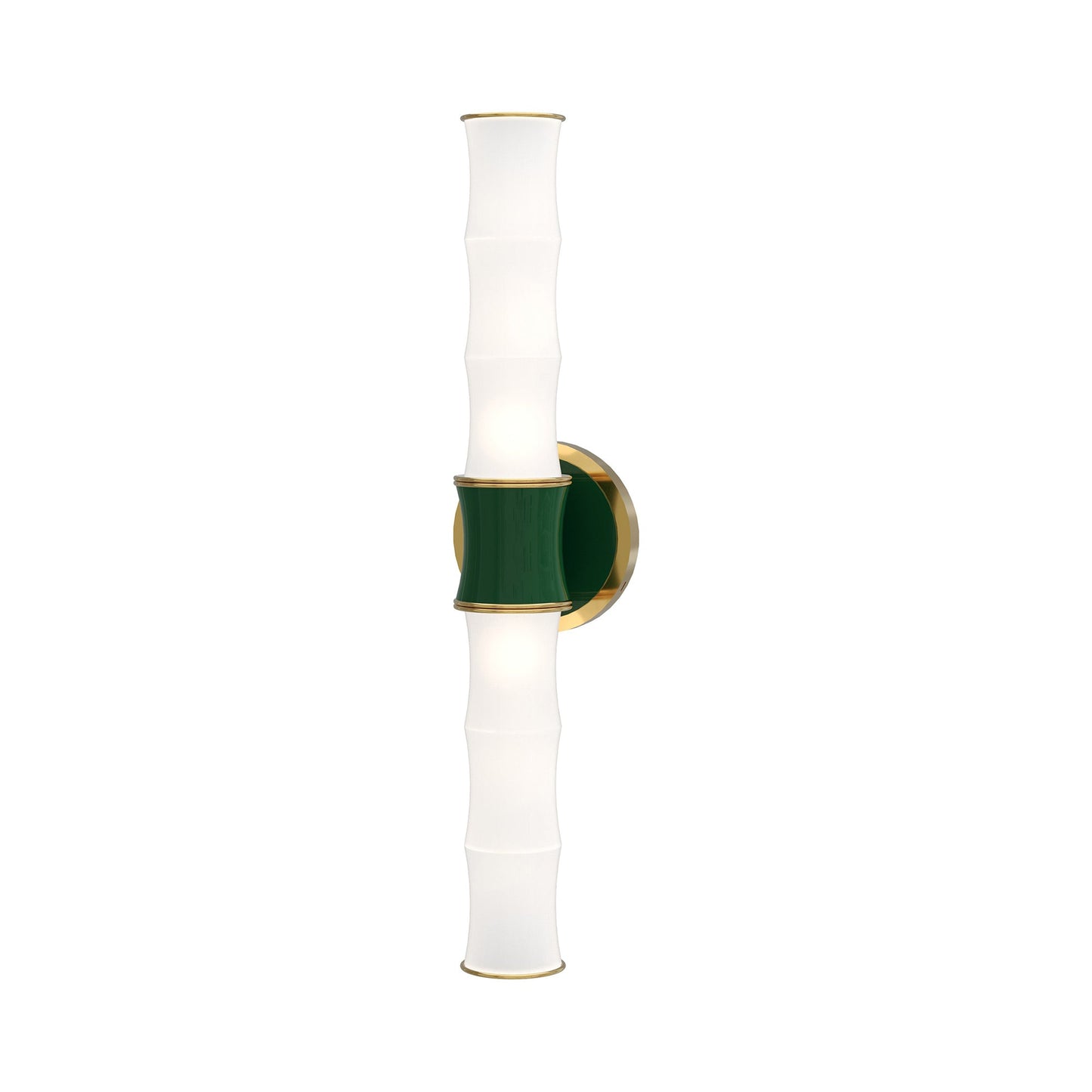 Kane Vertical Wall Light in Jungle/Modern Brass.