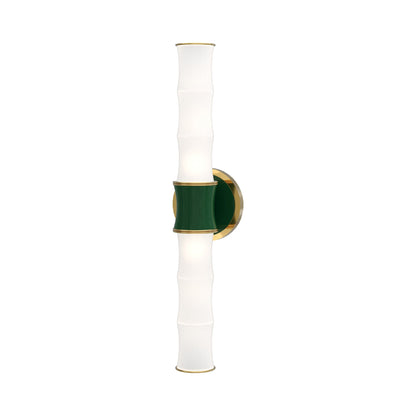 Kane Vertical Wall Light in Jungle/Modern Brass.