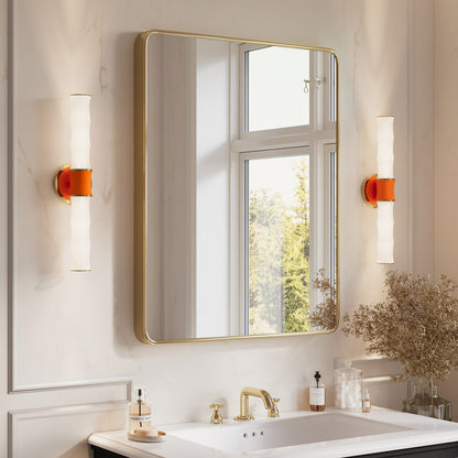 Kane Vertical Wall Light in bathroom.