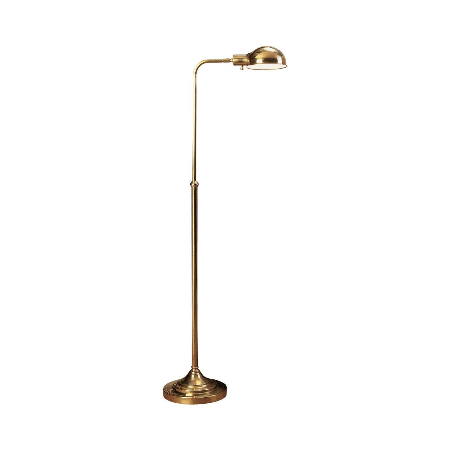 Kinetic Floor Lamp in Antique Brass.