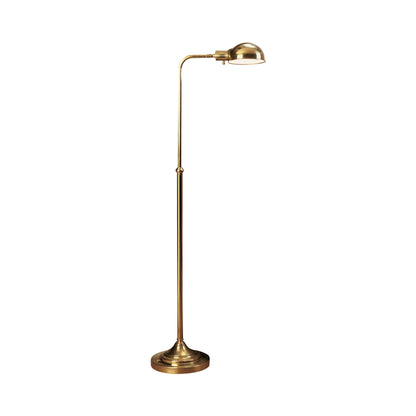 Kinetic Floor Lamp in Antique Brass.