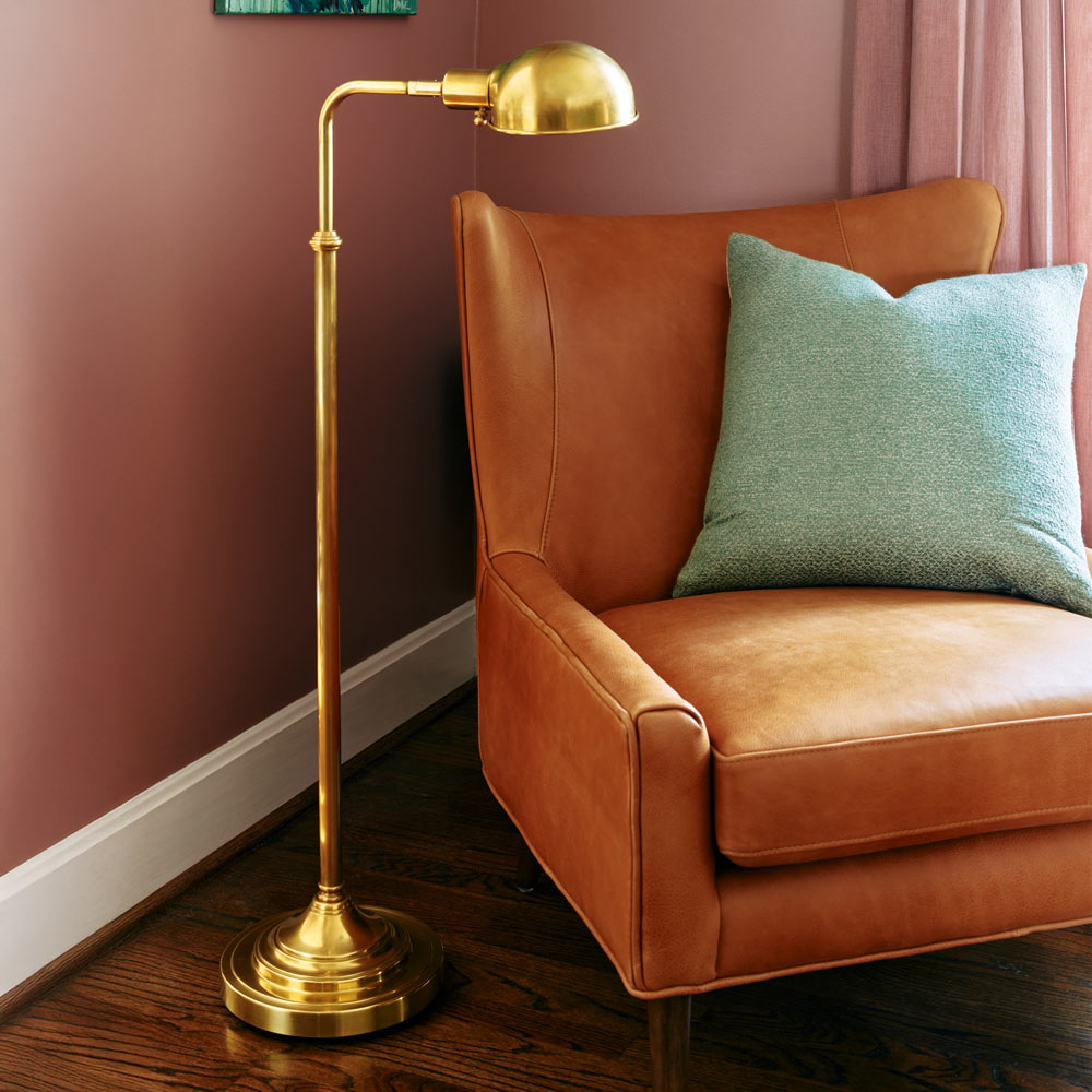 Kinetic Floor Lamp in living room.
