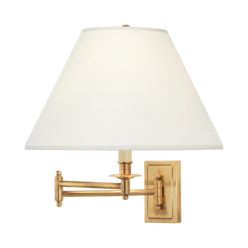 Kinetic Swing Arm Wall Light in Antique Brass/Ascot Bone.