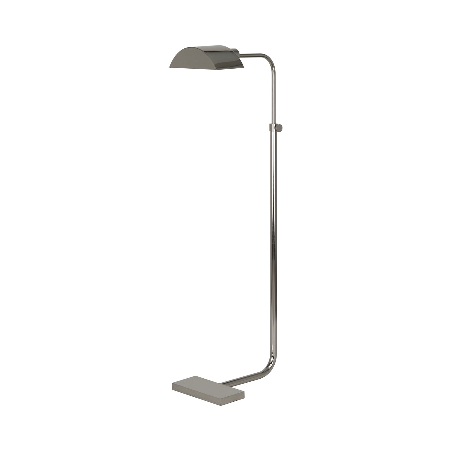 Koleman Adjustable Floor Lamp in Polished Nickel.