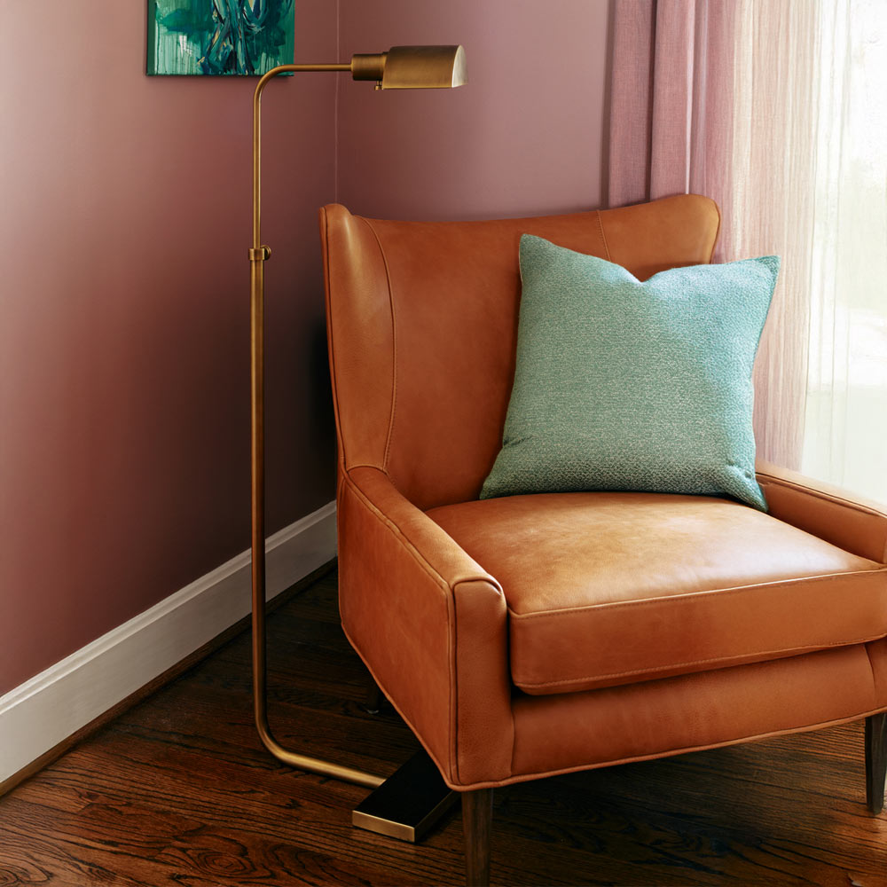 Koleman Adjustable Floor Lamp in living room.