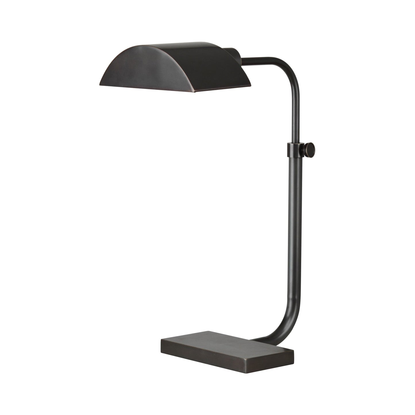 Koleman Adjustable Table Lamp in Deep Patina Bronze.