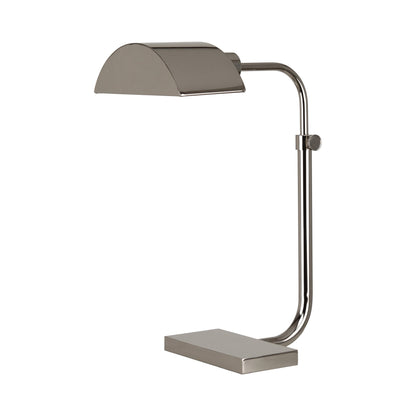 Koleman Adjustable Table Lamp in Polished Nickel.