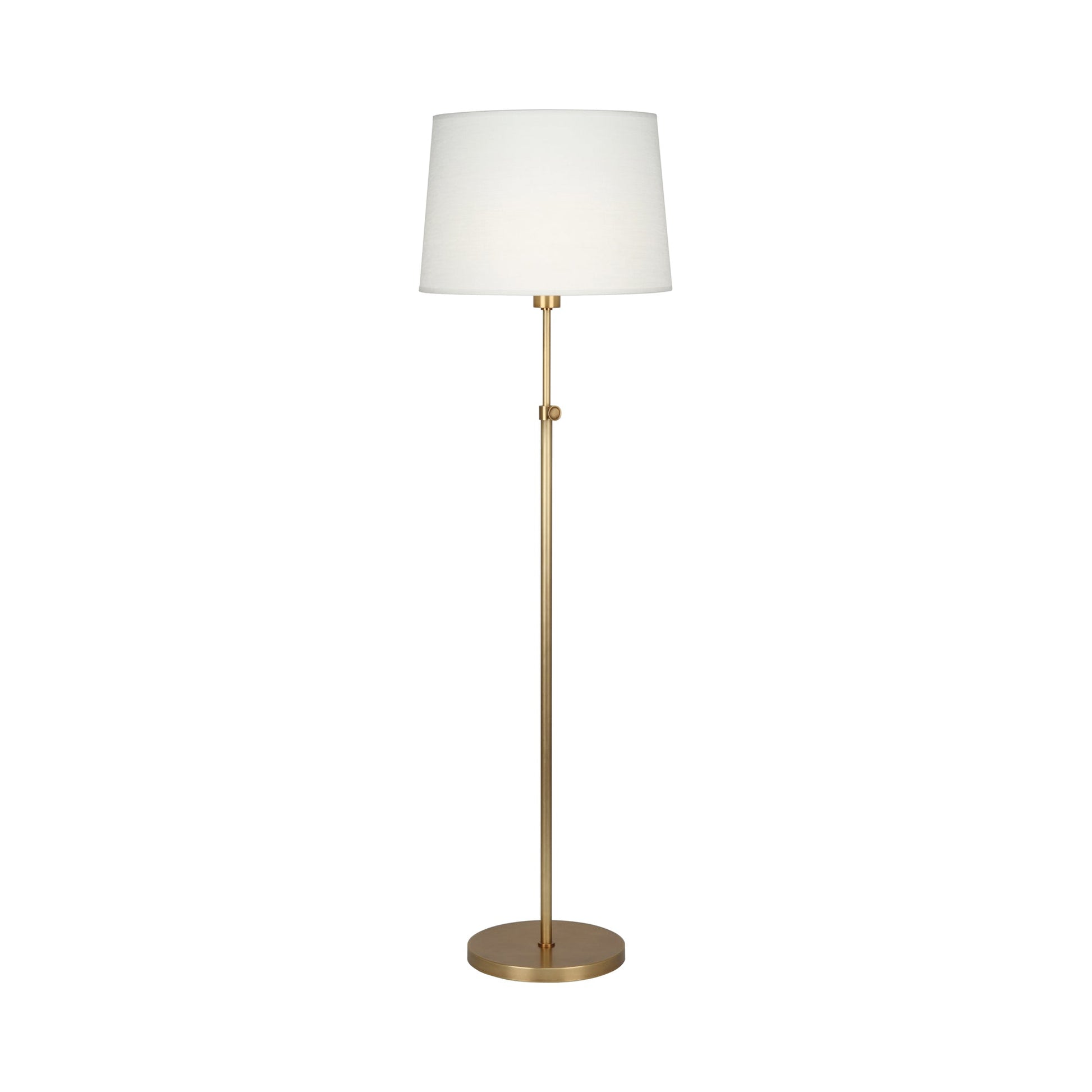 Koleman Floor Lamp in Aged Brass.