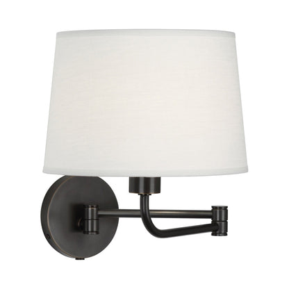 Koleman Swing Arm Wall Light in Deep Patina Bronze.