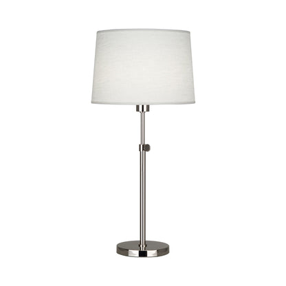 Koleman Table Lamp in Polished Nickel.