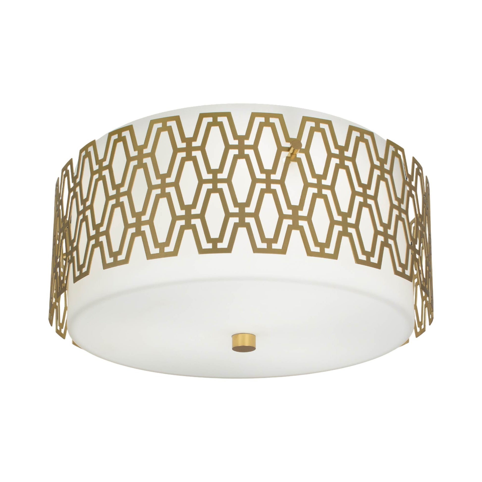 Marcel Flush Mount Ceiling Light in Modern Brass.