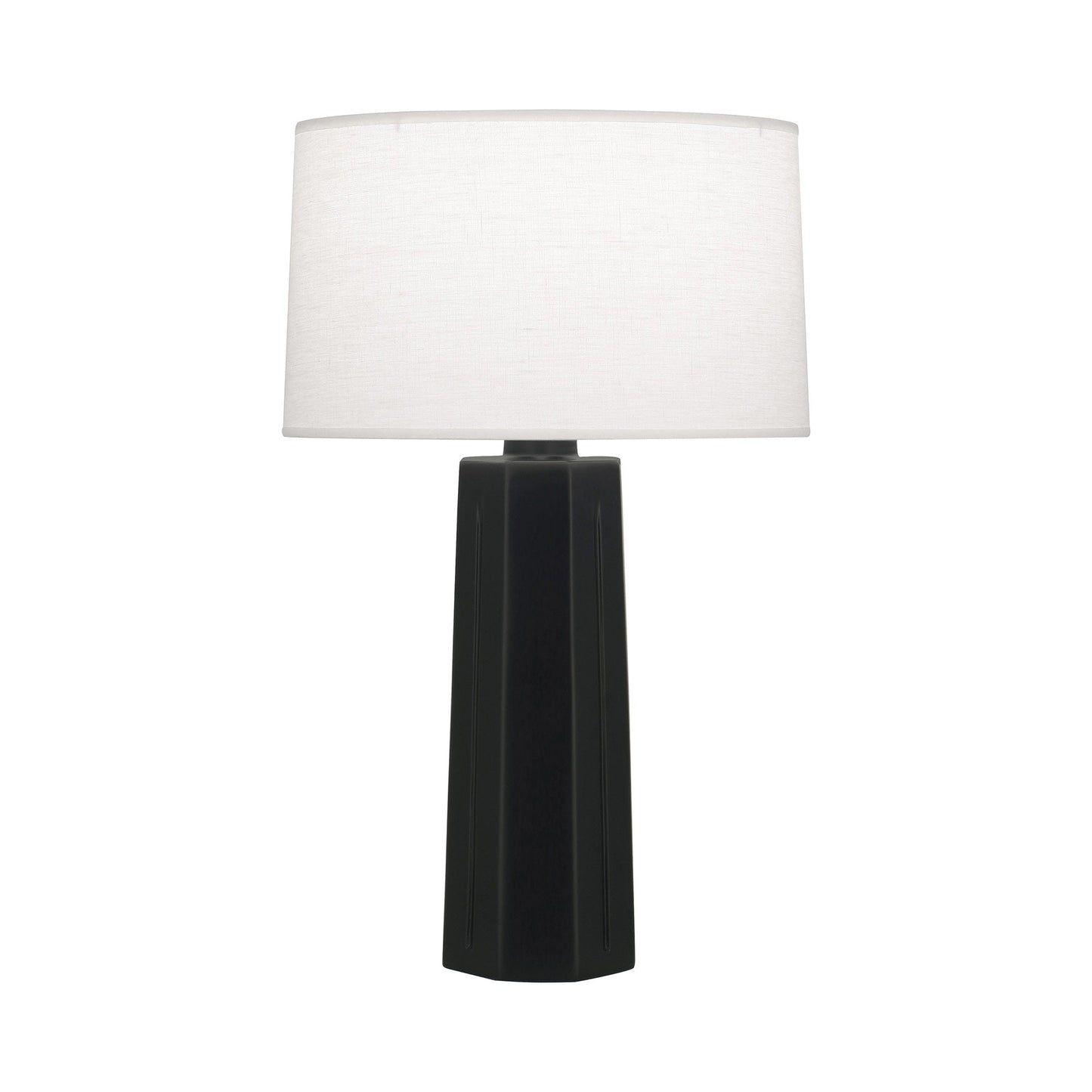 Mason Table Lamp in Matte Obsidian.