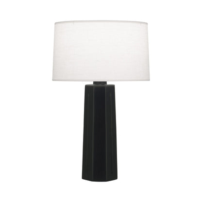 Mason Table Lamp in Matte Obsidian.