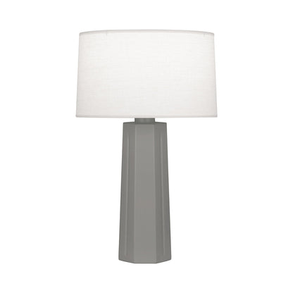 Mason Table Lamp in Matte Smokey Taupe.
