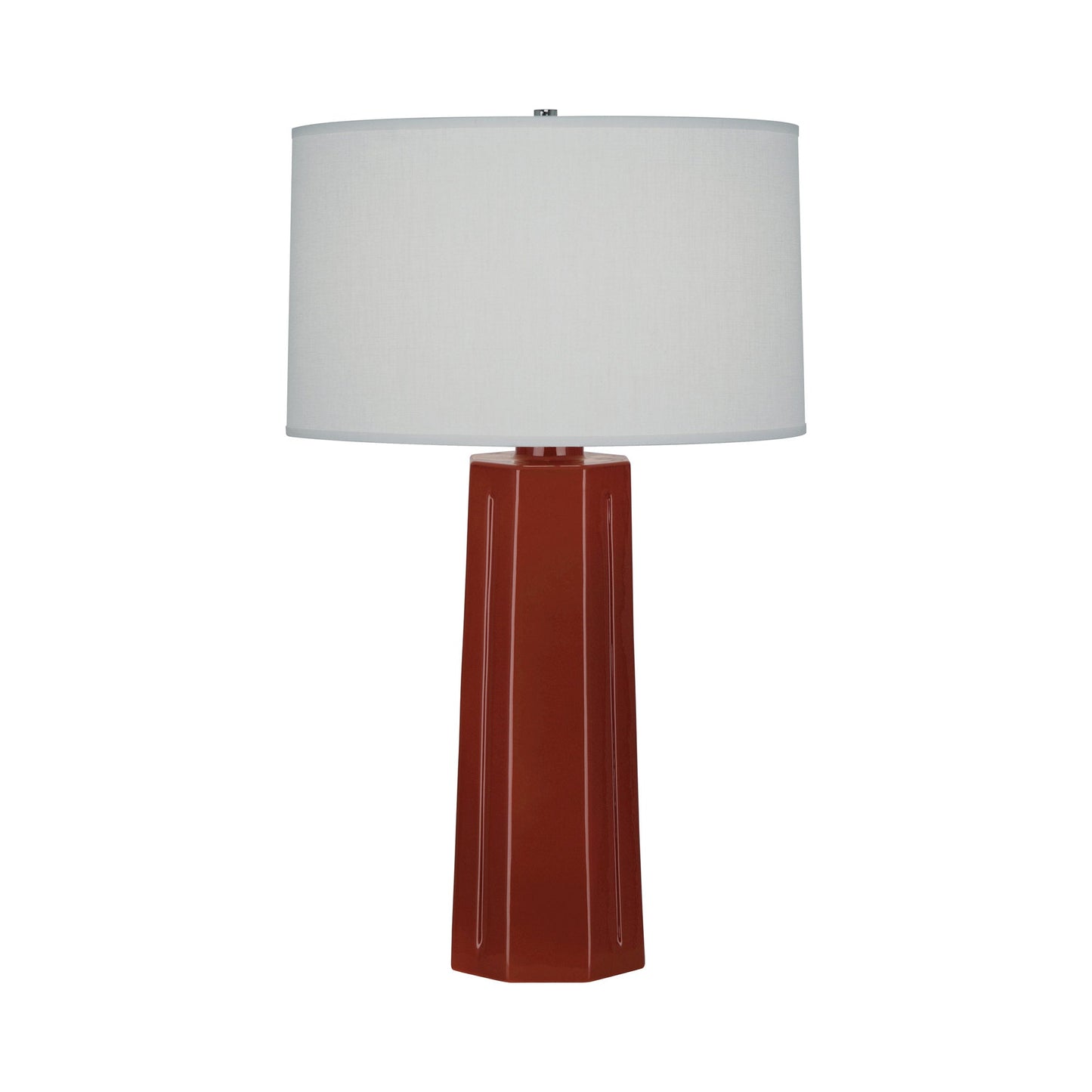 Mason Table Lamp in Oxblood.