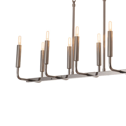 Mavisten Edition Carbonia Linear Chandelier in Detail.