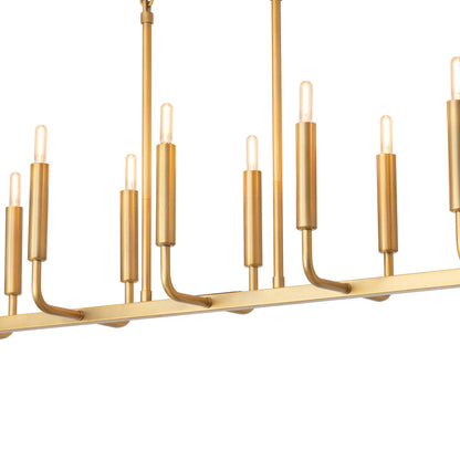Mavisten Edition Carbonia Linear Chandelier in Detail.