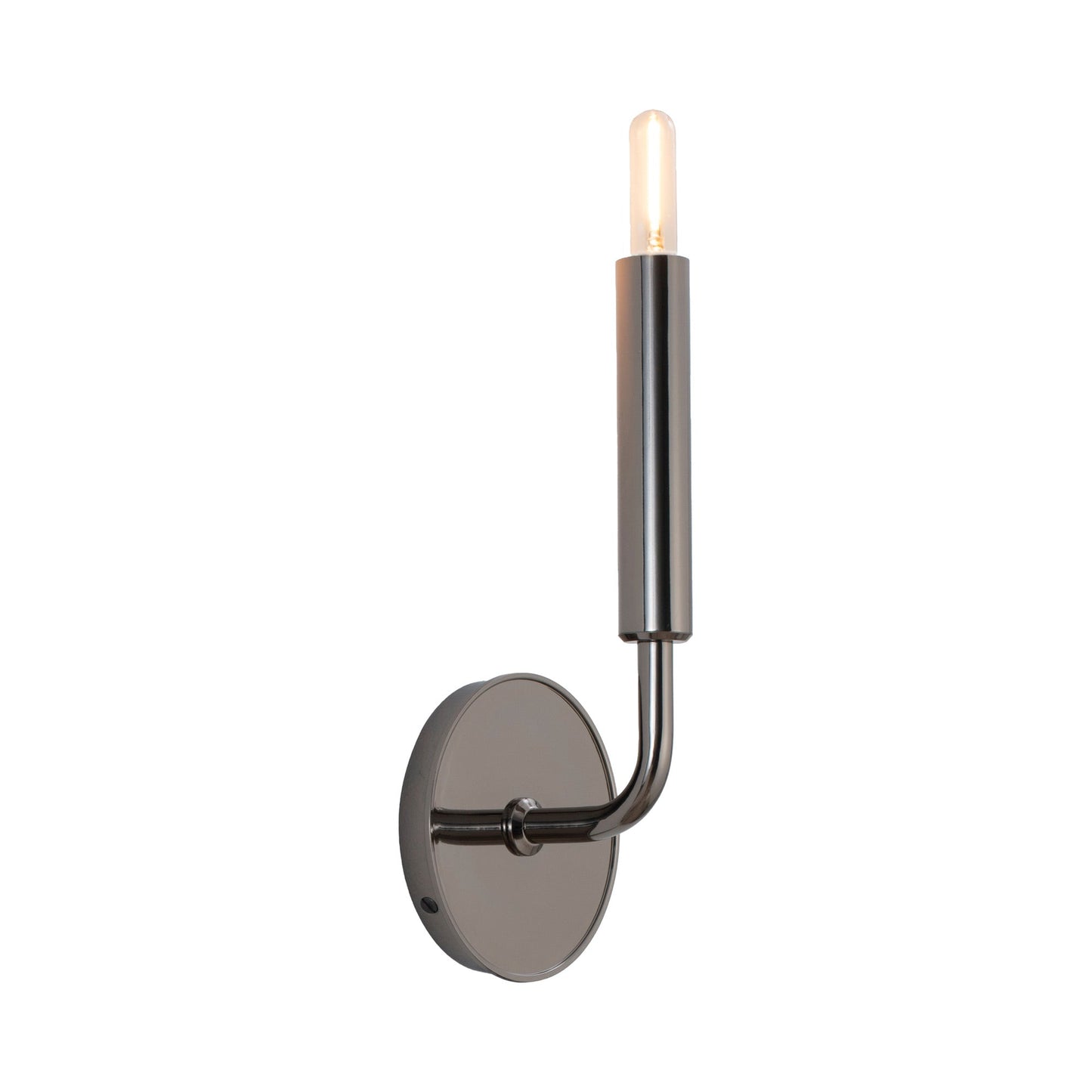 Mavisten Edition Carbonia Single Wall Light in Black Chrome.
