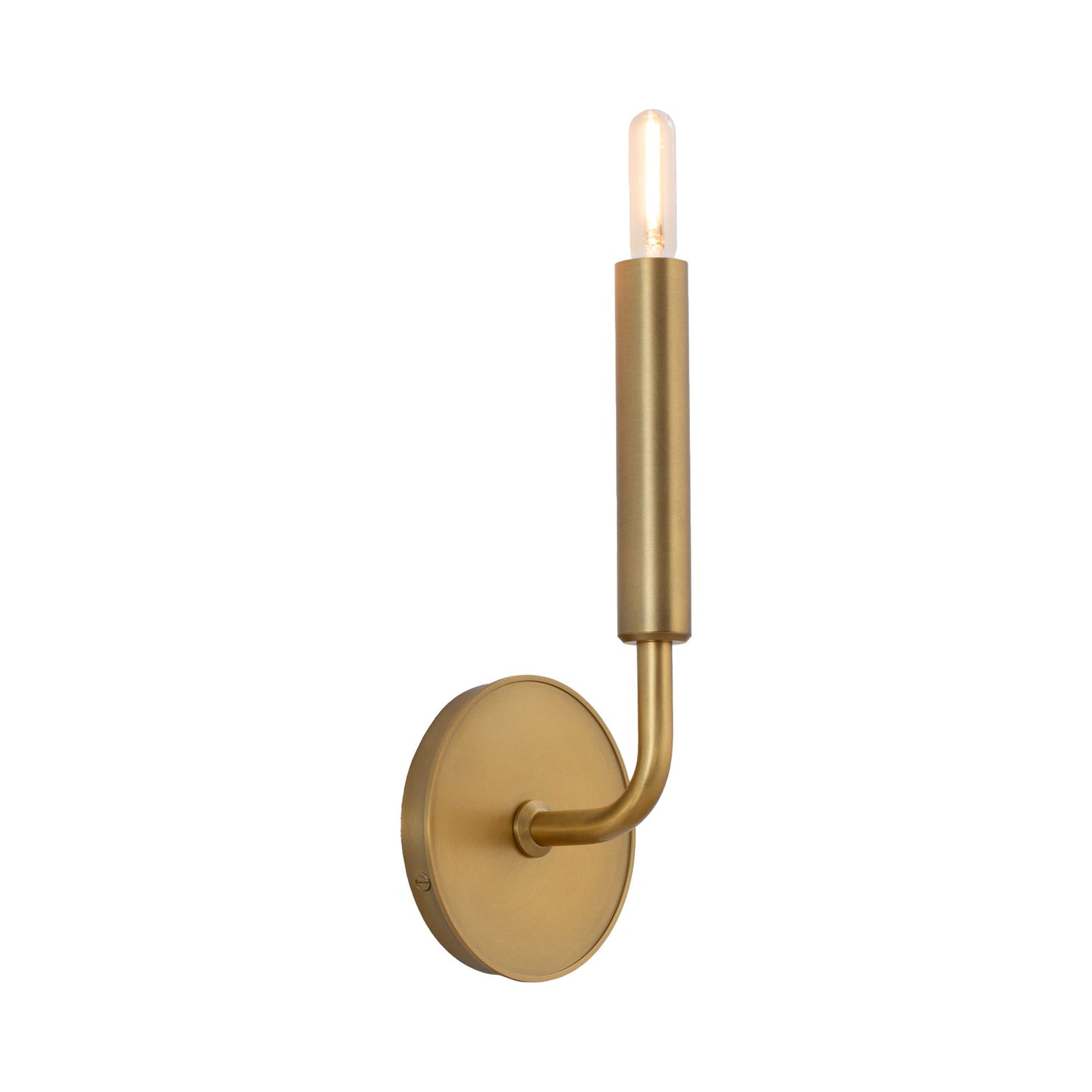 Mavisten Edition Carbonia Single Wall Light in Lacquered Burnished Brass.