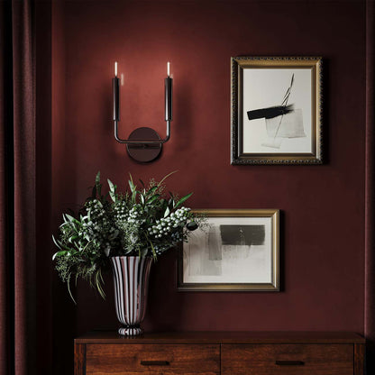 Mavisten Edition Carbonia Wall Light in living room.