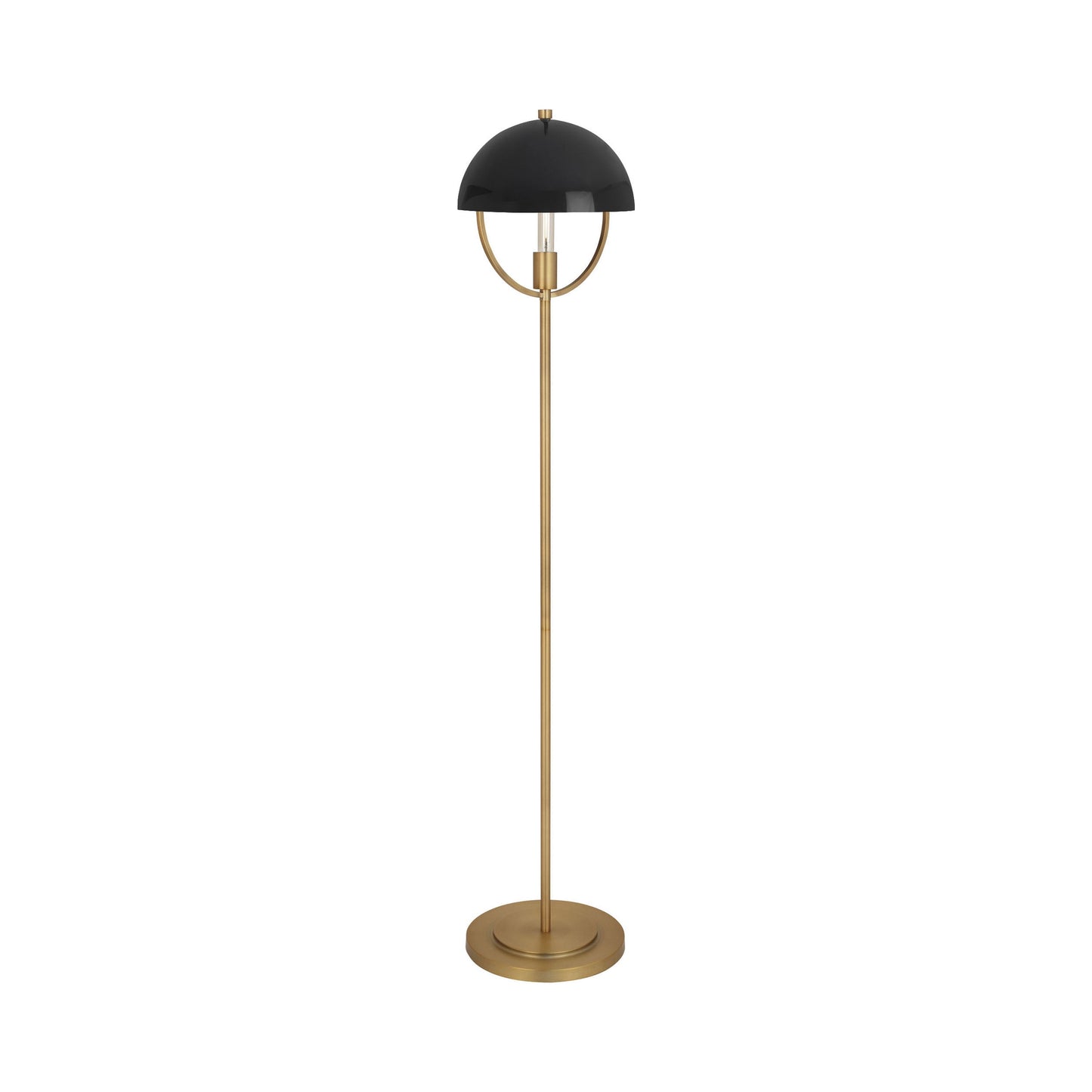 Mavisten Edition Copernica Floor Lamp in Lacquered Burnished Brass/Piano Black.