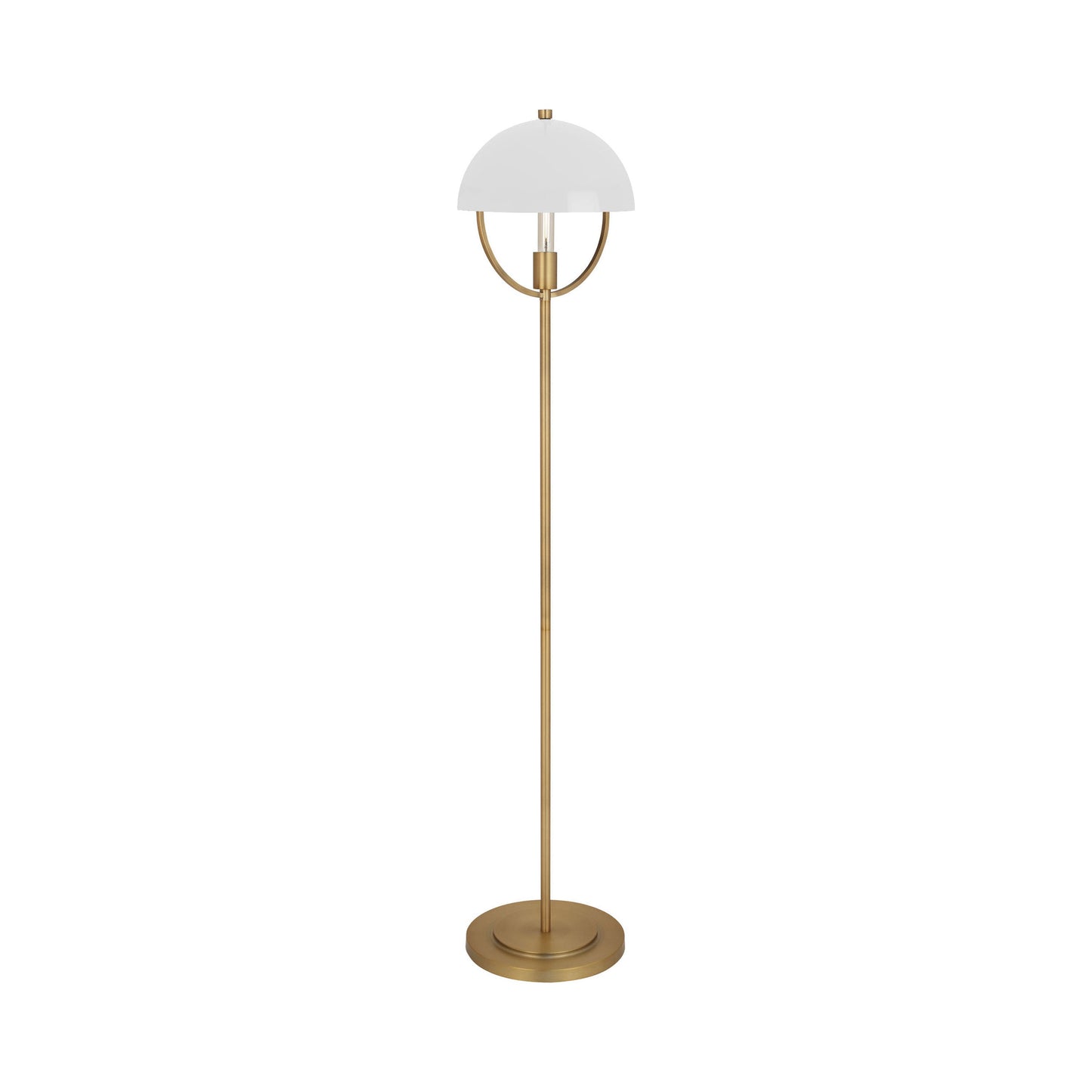 Mavisten Edition Copernica Floor Lamp in Lacquered Burnished Brass/White.