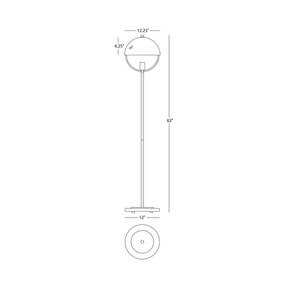 Mavisten Edition Copernica Floor Lamp - line drawing.