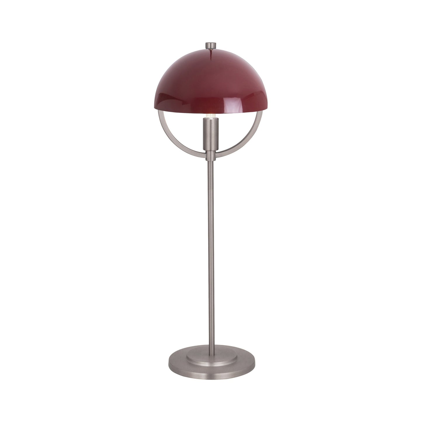 Mavisten Edition Copernica Table Lamp in Pewter/Oxblood.