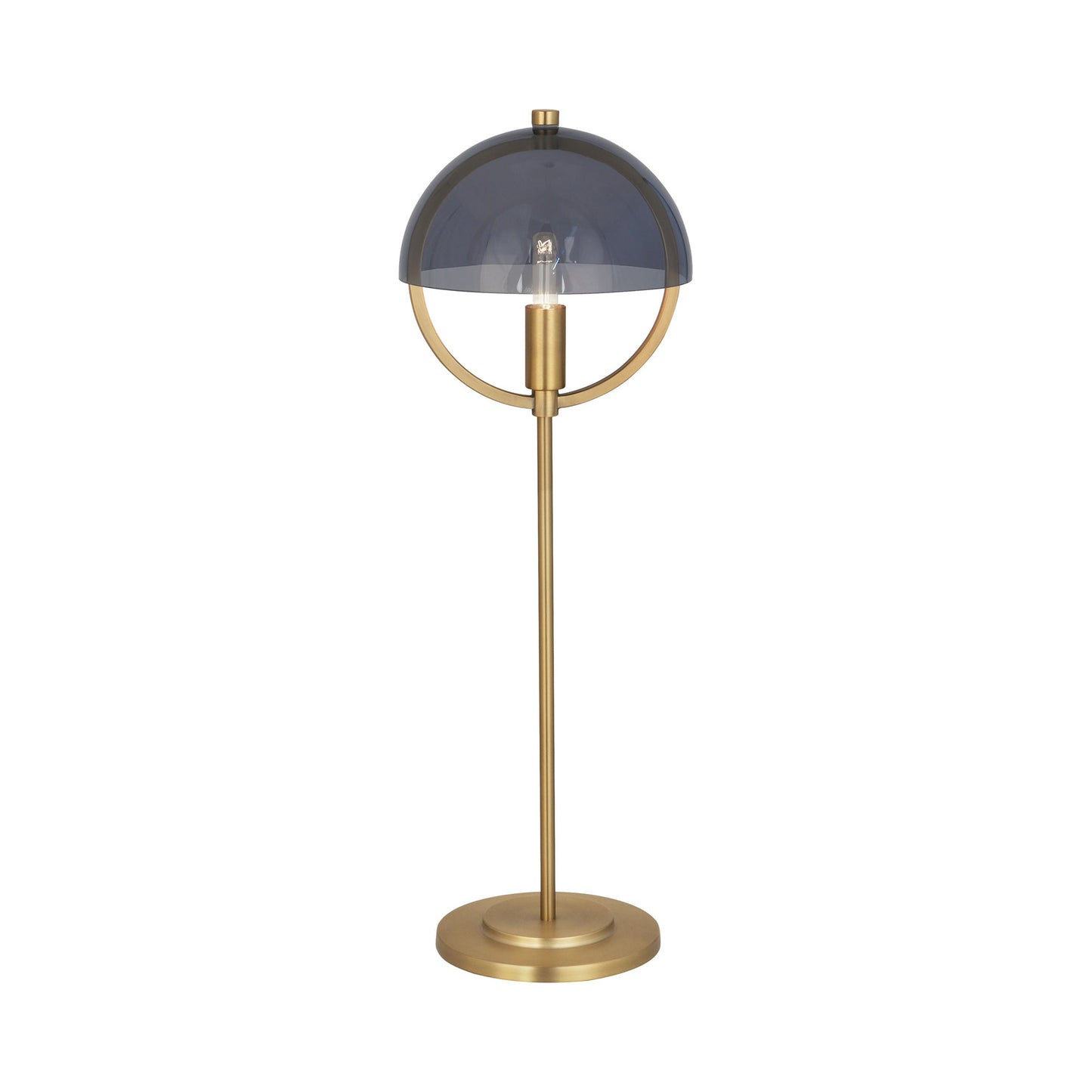 Mavisten Edition Copernica Table Lamp in Lacquered Burnished Brass/Smoked Glass.
