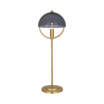 Mavisten Edition Copernica Table Lamp in Lacquered Burnished Brass/Smoked Glass.
