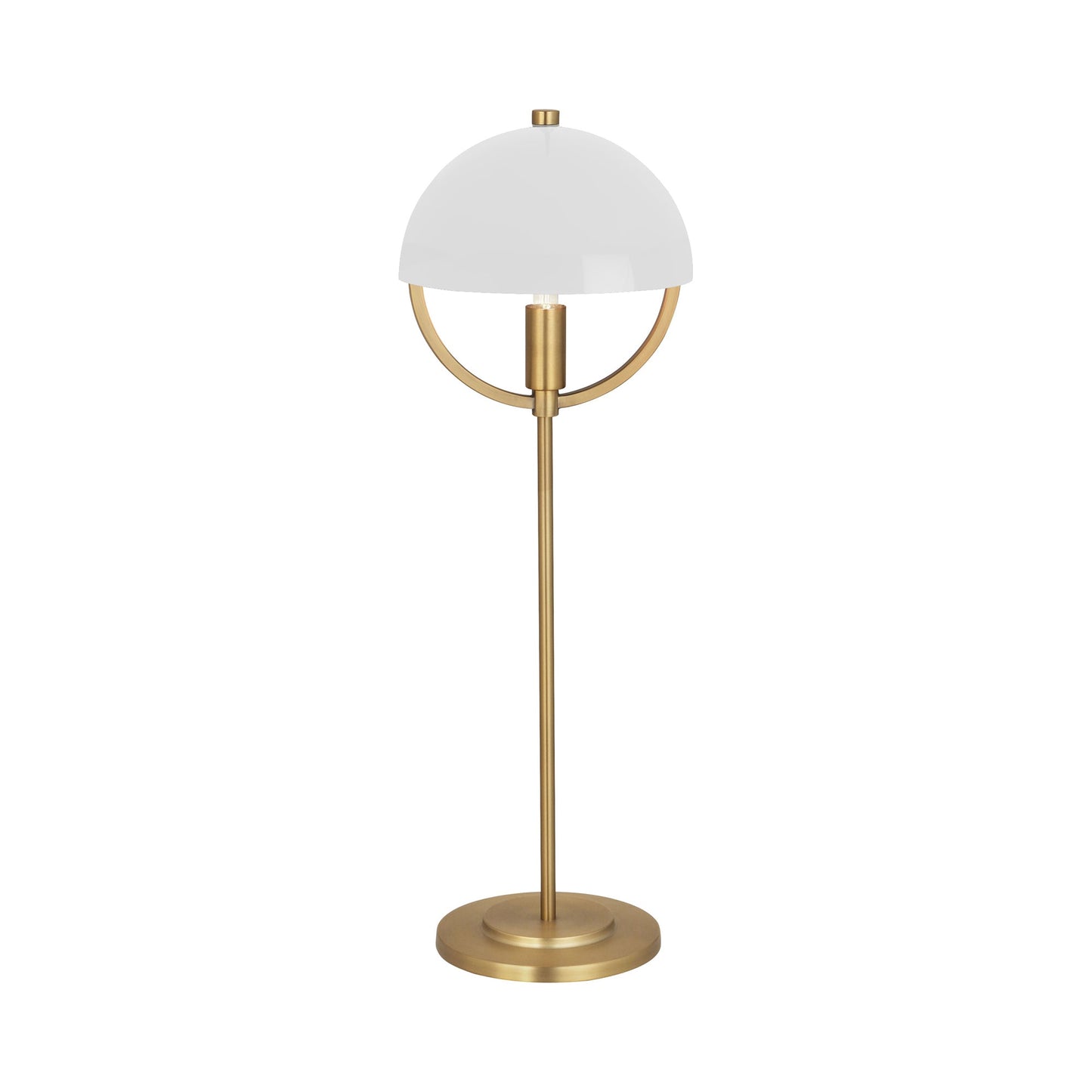 Mavisten Edition Copernica Table Lamp in Lacquered Burnished Brass/White.
