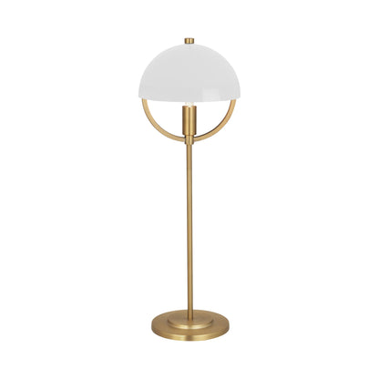 Mavisten Edition Copernica Table Lamp in Lacquered Burnished Brass/White.