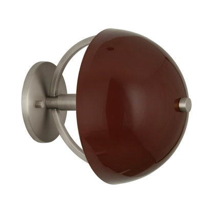 Mavisten Edition Copernica Wall Light in Pewter/Oxblood.
