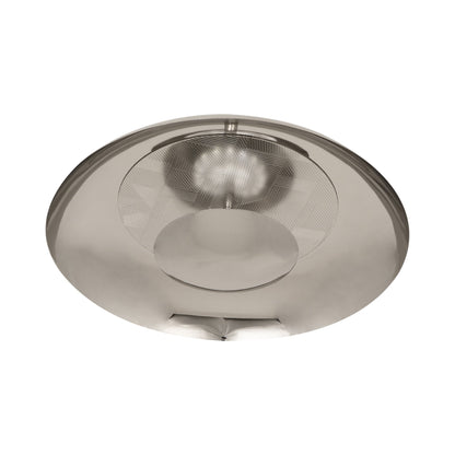 Michael Berman Brut 626 Flush Mount Ceiling Light in Polished Nickel.