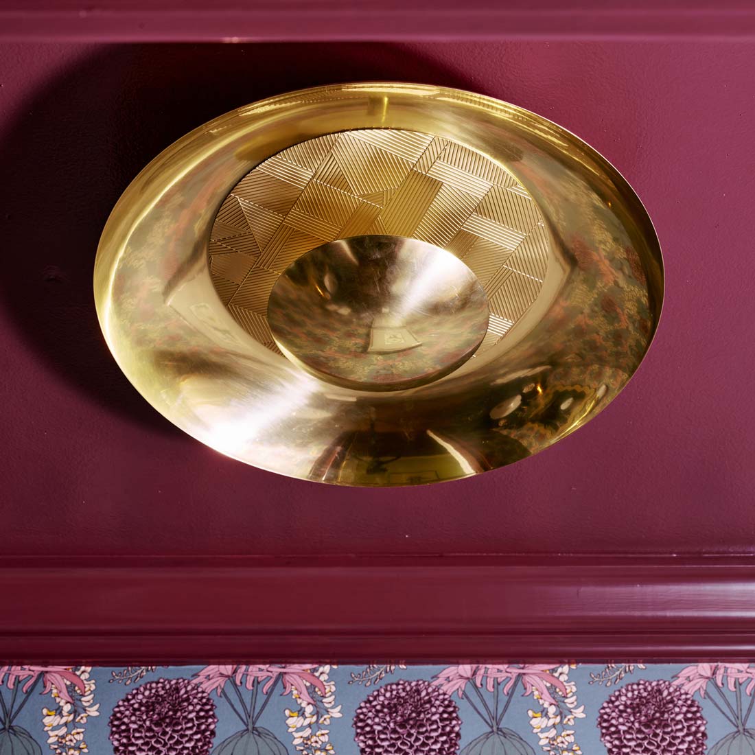 Michael Berman Brut 626 Flush Mount Ceiling Light in Detail.