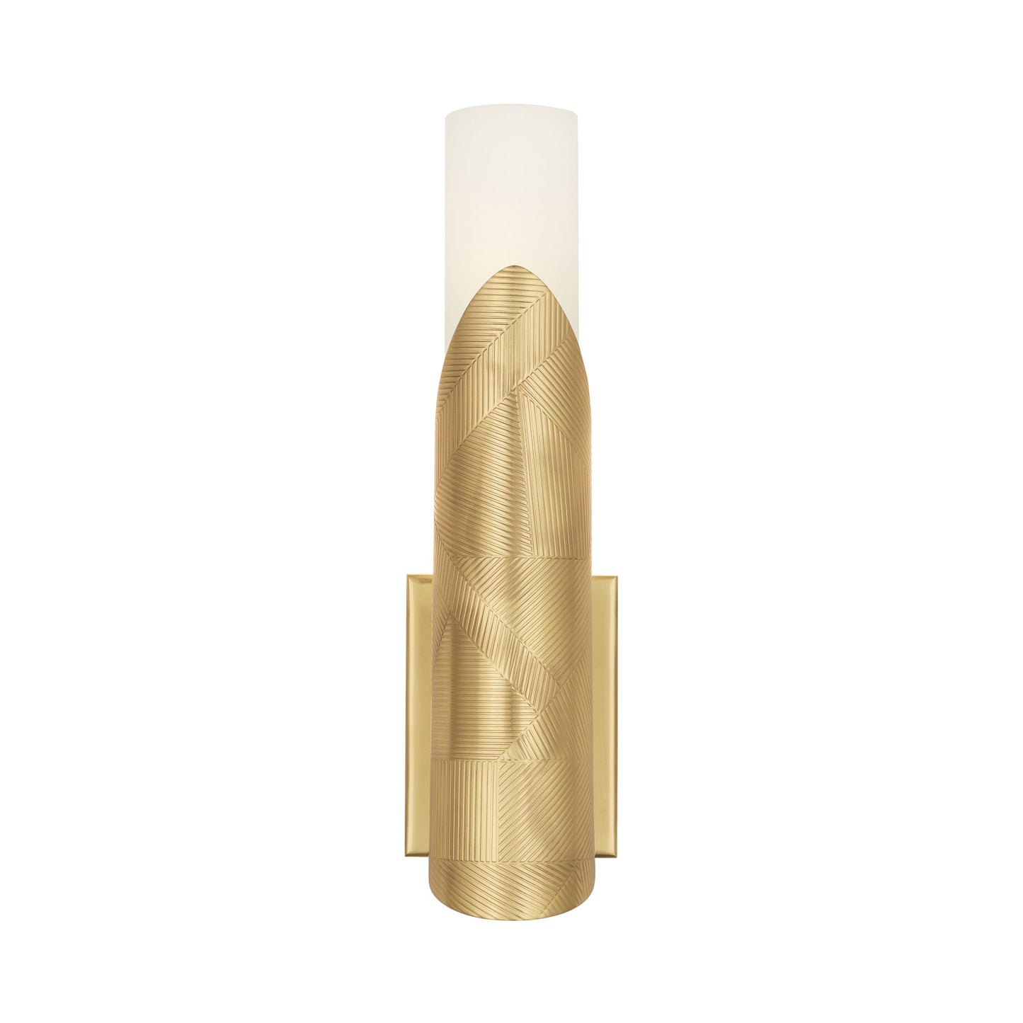 Michael Berman Brut Single Wall Light in Modern Brass.