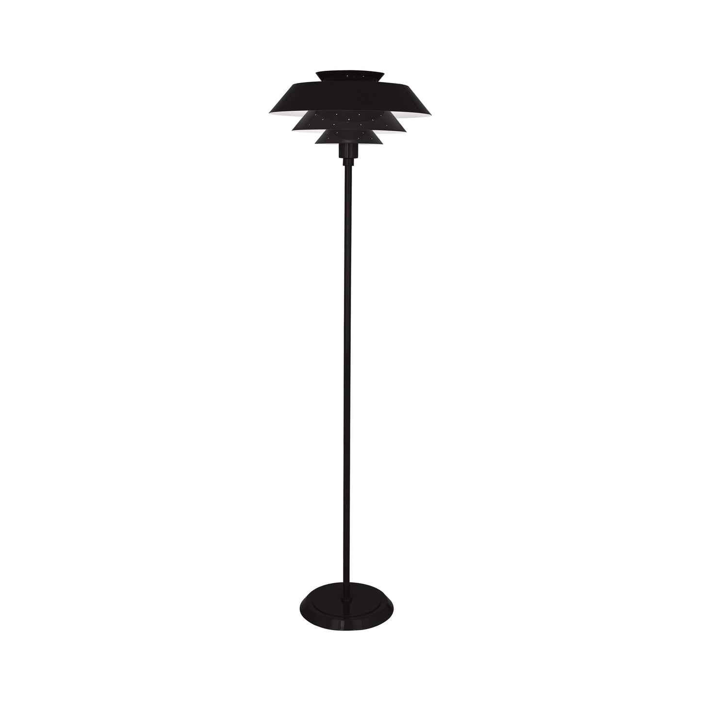 Pierce Floor Lamp in Piano Black.