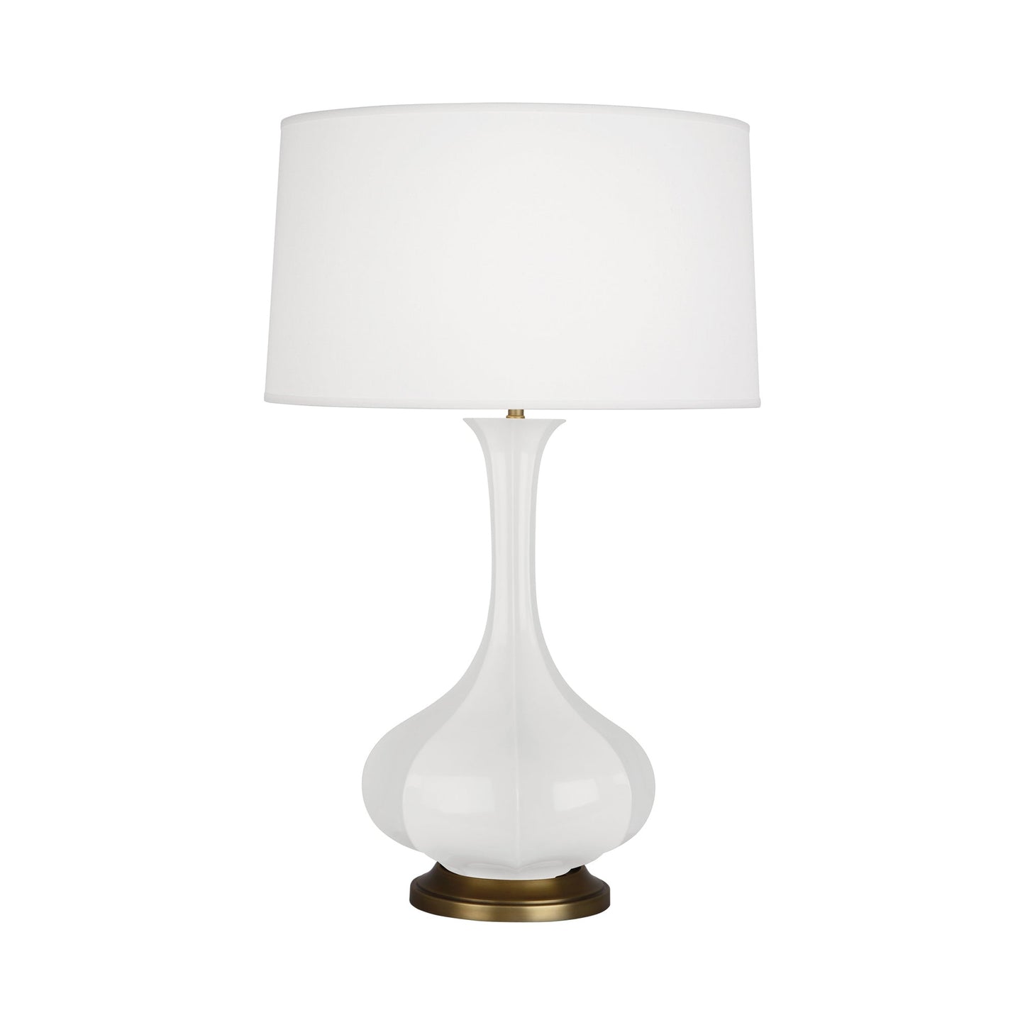 Pike Table Lamp in Lily/Aged Brass.