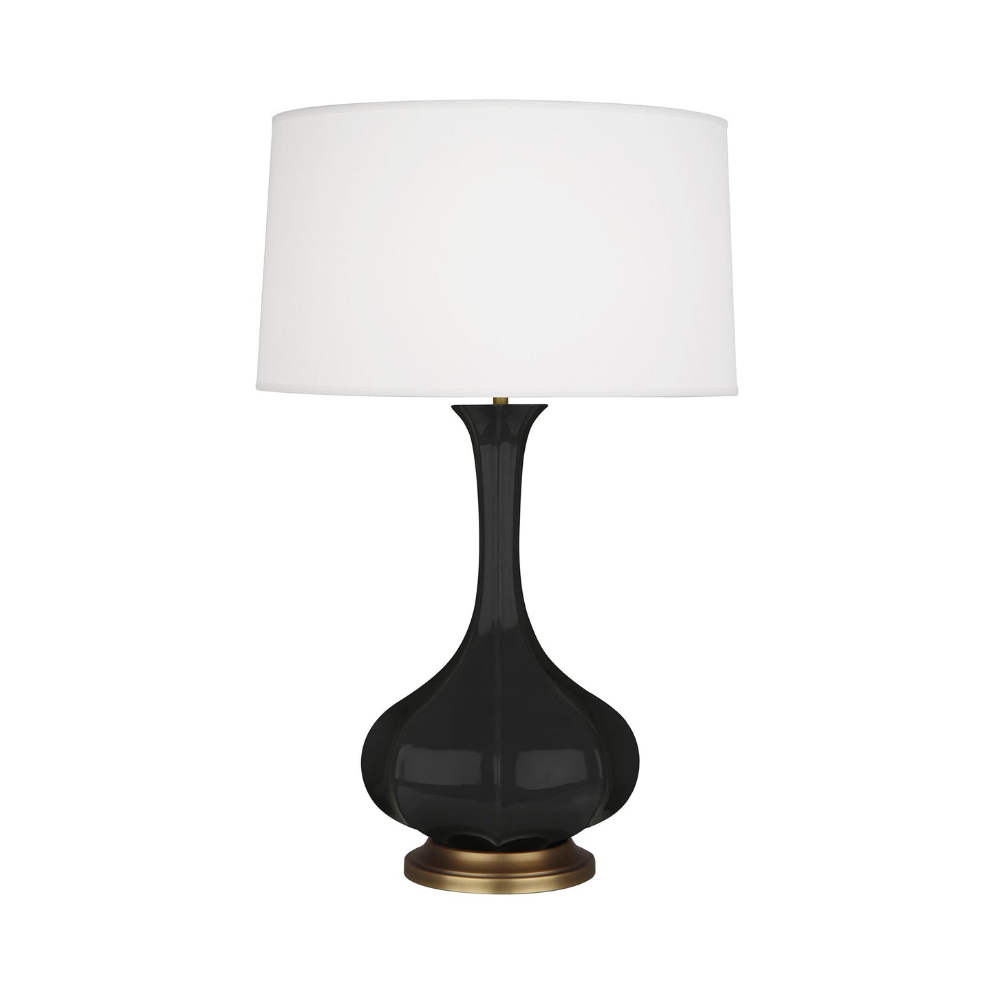 Pike Table Lamp in Obsidiant/Aged Brass.