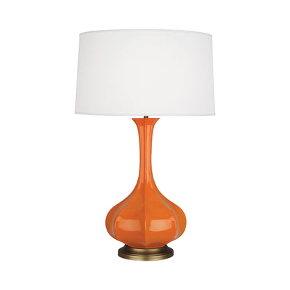 Pike Table Lamp in Pumpkin/Aged Brass.
