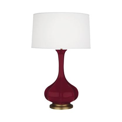 Pike Table Lamp in Sugar Plum/Aged Brass.